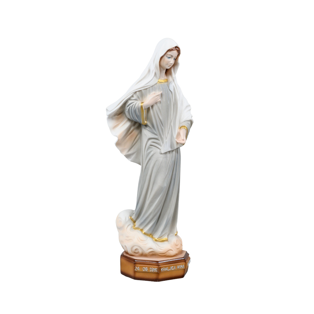 Statua Madonna Regina della Pace di Medjugorje – Dipinta a mano, Fatta a Medjugorje